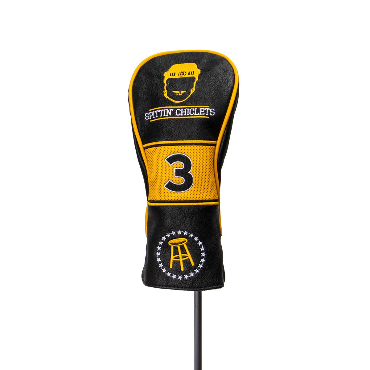 Spittin Chiclets Fairway Wood Headcover-Golf Accessories-Spittin Chiclets-Black-One Size-Barstool Sports