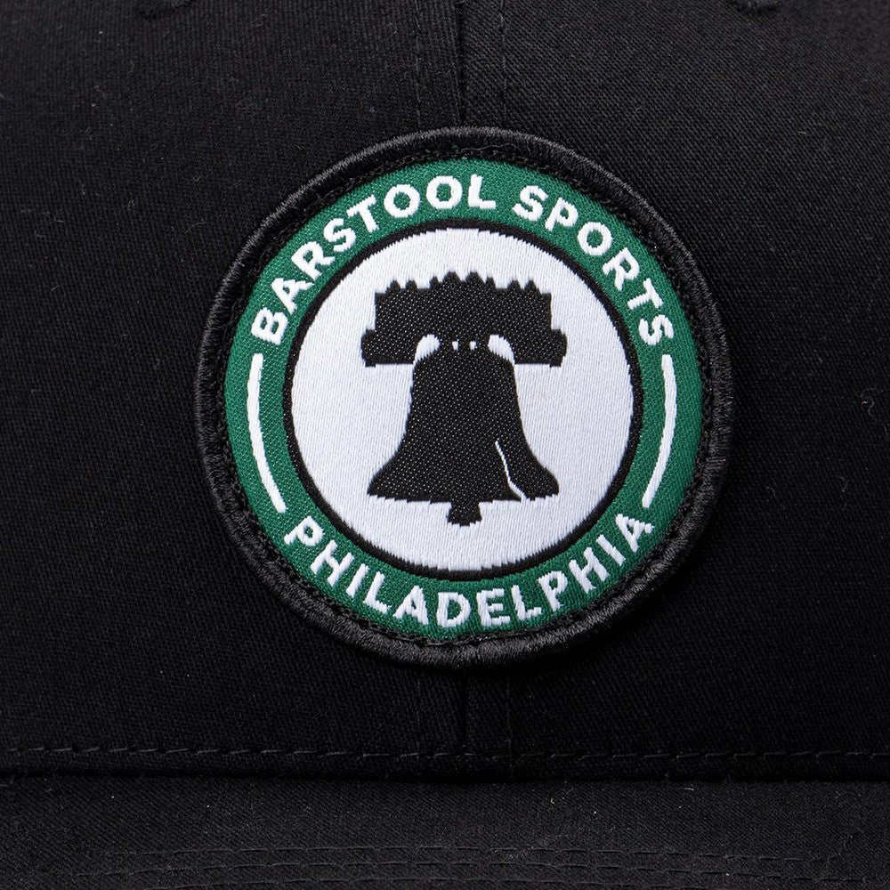 Barstool Sports PHI Patch Hat-Hats-Barstool Sports-Black-One Size-Barstool Sports