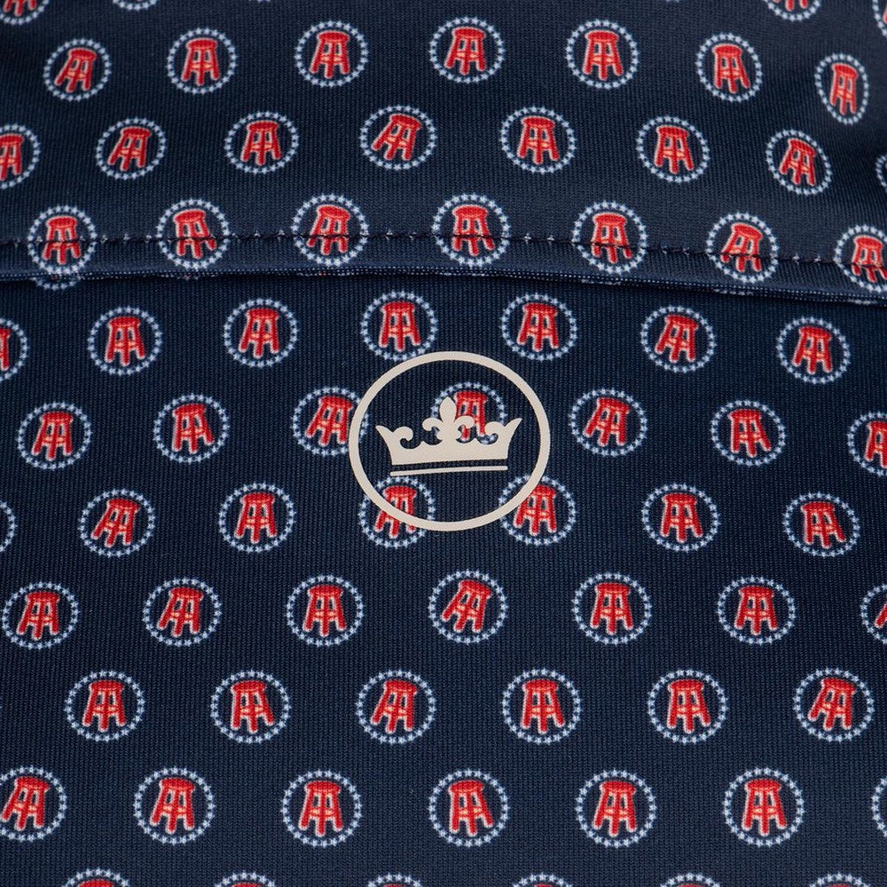 Peter Millar x Barstool All Over Print Solid Stretch Jersey Polo-Polos-Fore Play-Barstool Sports