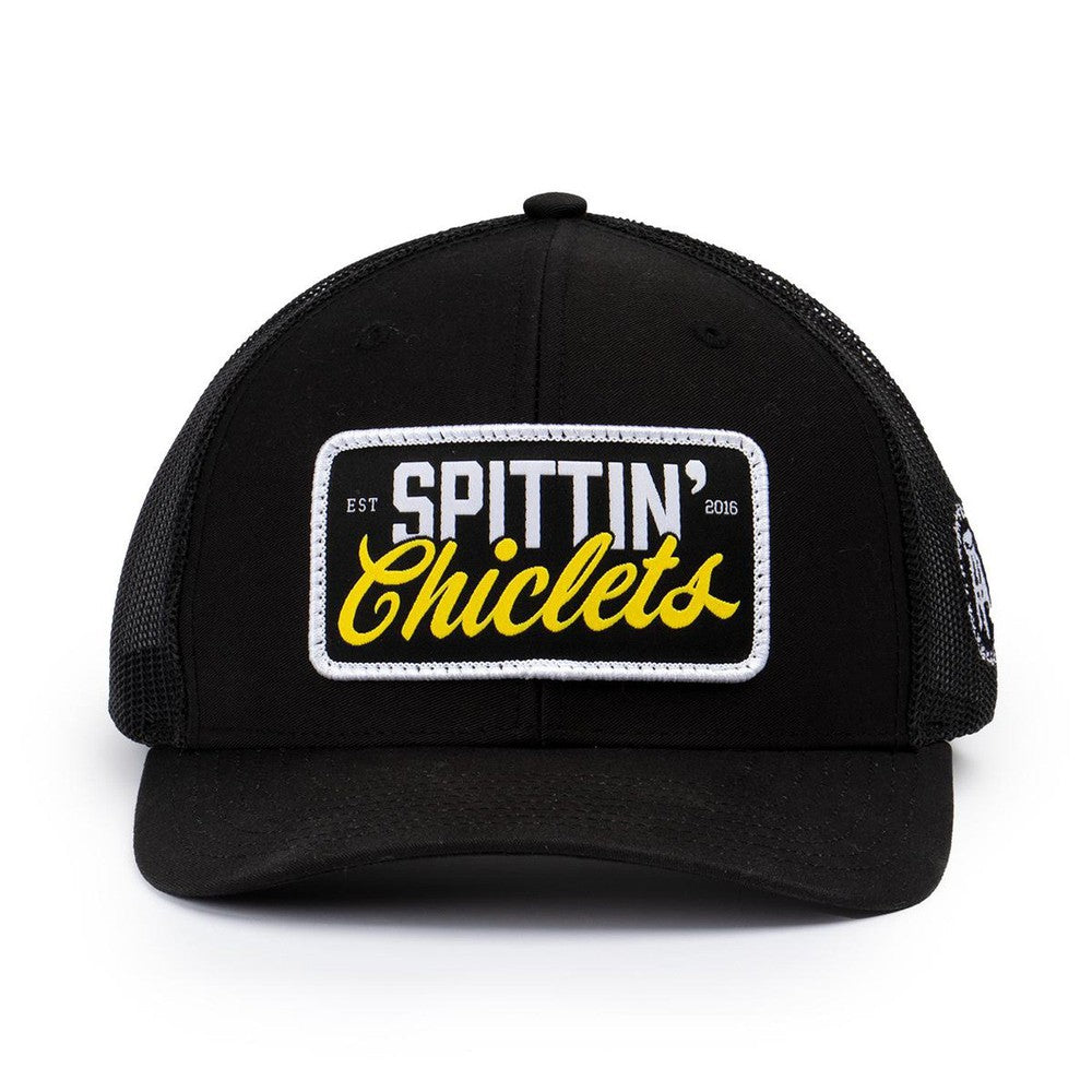 Spittin Chiclets Patch Trucker Hat II-Hats-Spittin Chiclets-Black-One Size-Barstool Sports