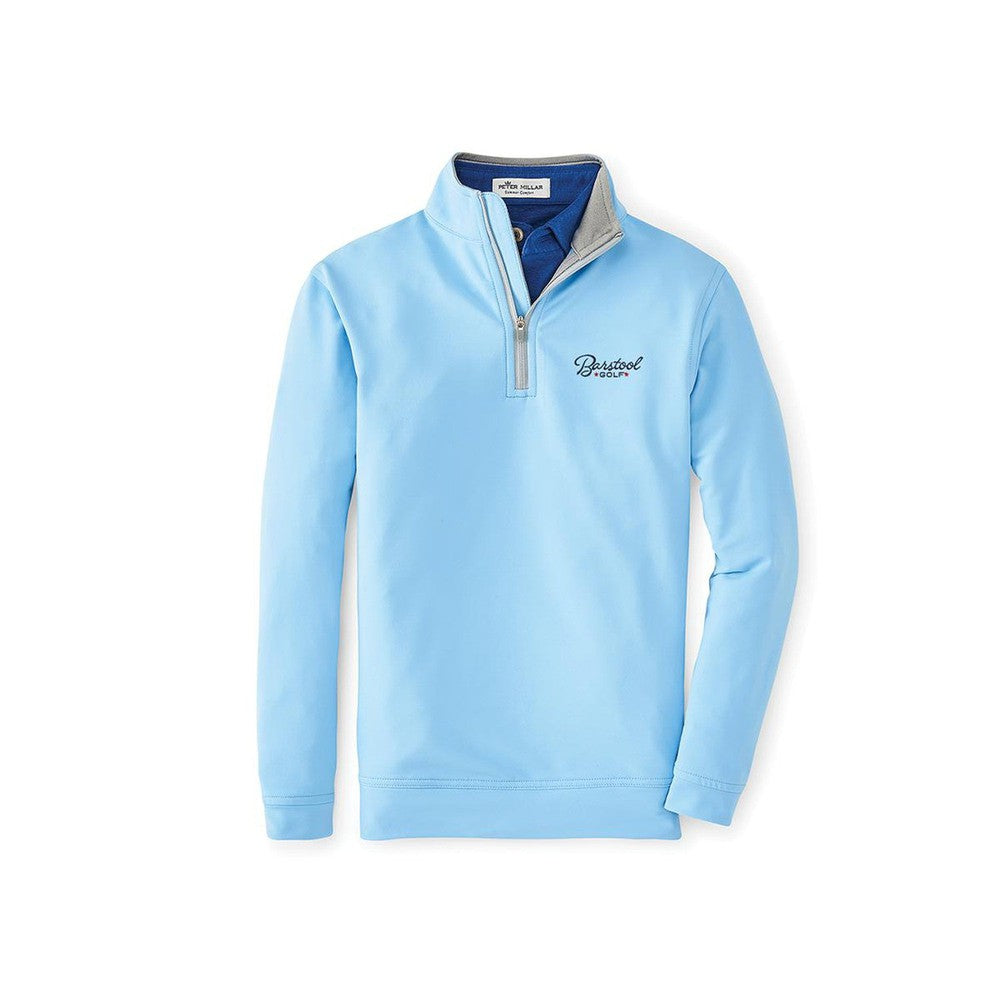 Peter Millar x Barstool Golf Perth Solid Performance Youth QuarterZip